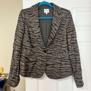 Armani Animal print Blazer Women’s size 12
